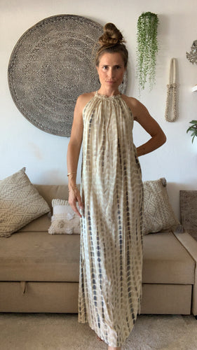 VESTIDO NAMIBIA BEIGE AGUAS