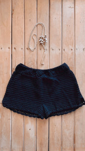 SHORT CROCHET LISO NEGRO – Marea Ibiza - Main Image